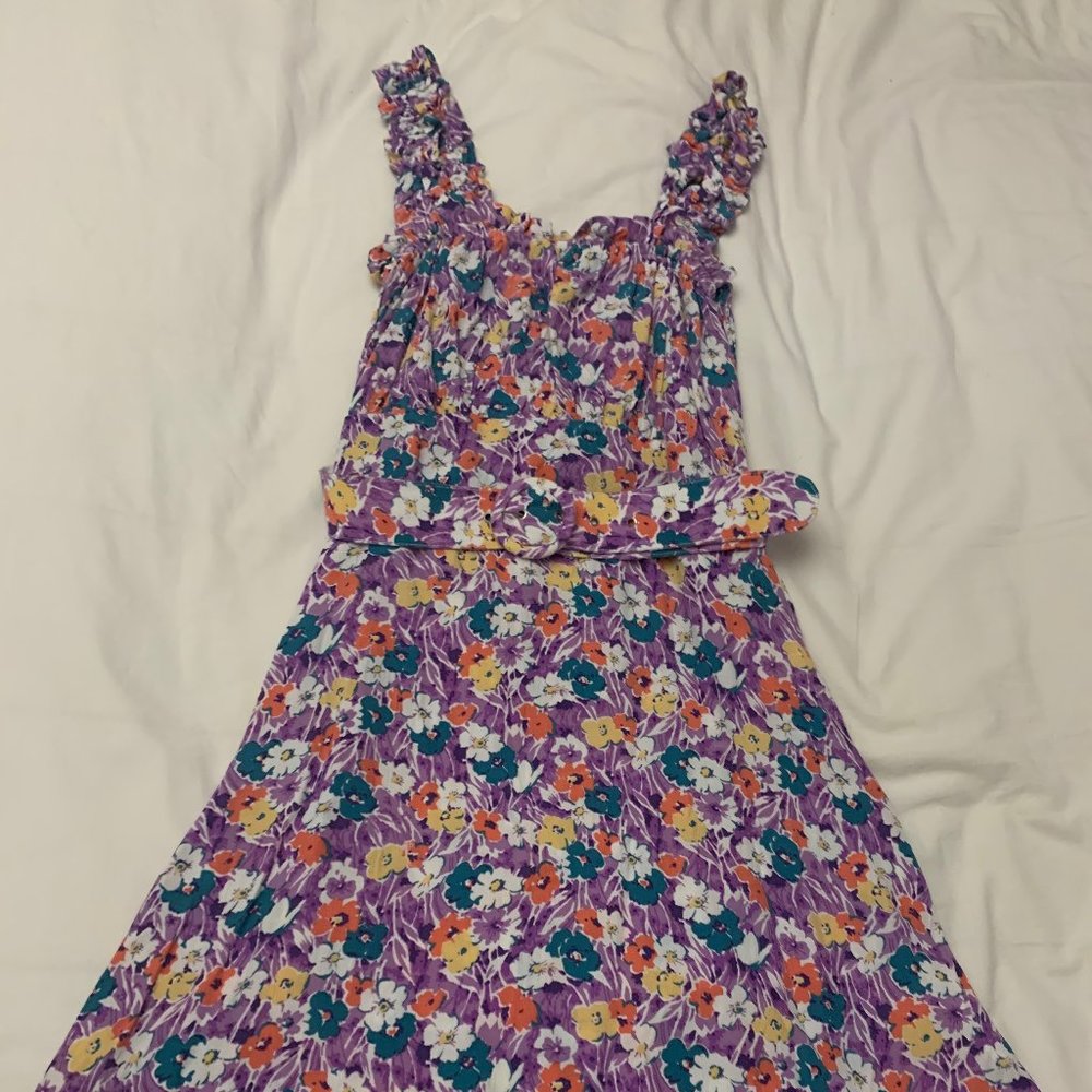 Faithfull the Brand Mid Summer Mini Dress Nefeli Floral - Size 4 / SMALL